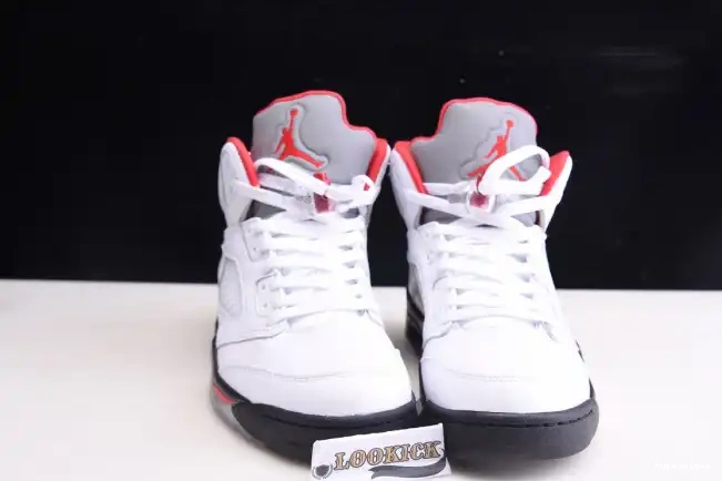 HYPE Tongue 5 DA1911-102 Jordan Retro Red (2020) Air Silver Fire 0418